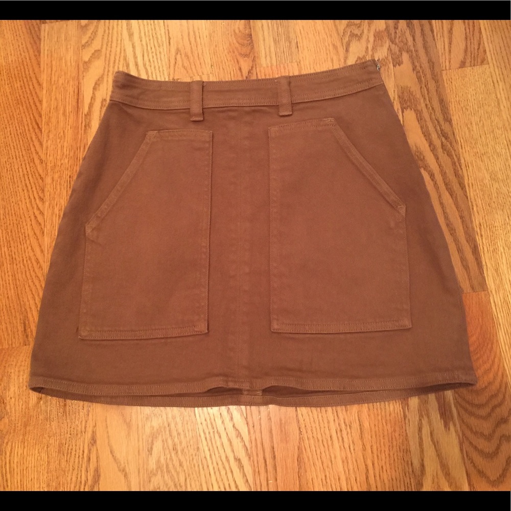 Brown Aritzia skirt